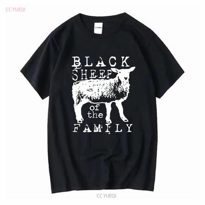 Black Sheep of the Family Long or Short Sleeves Vintage Washed Streetwear Comfortable Stretched Breathable Slightly Soft Homme