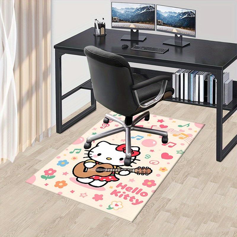 

Office Rug Hello Kitty, Music Anti-Slip Rug, Machine Washable for Living Room, Bedroom, Office, Multiple Sizes, Bedroom Mat, Decorative Mat, Durable M 60cm by 90cm