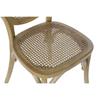 Krzesło do jadalni - 8424001805570 - Jasnobrązowe - Wiąz i rattan - 45 x 42 x 92 cm