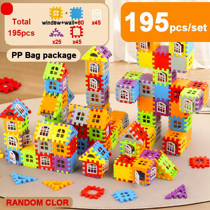DIY Large Size Building Blocks Toy Simulated House Window with Big Capacity Storage Box Football Shape Small Seat Gifts for Kids
