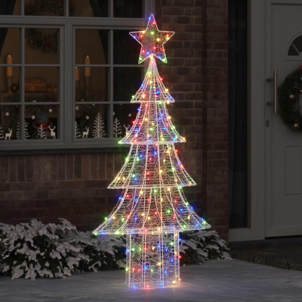 Christmas Tree with 240 Multicolor LEDs 180 Cm Acrylic