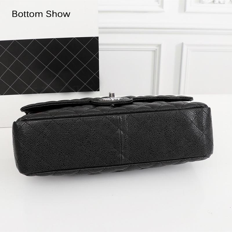 Medium Diamond Quilted Shoulder Bags For Women Luxury Designer Caviar Handbags Genuine Leather Cowhide Crossbody Bag Chains Lock Flap Bag