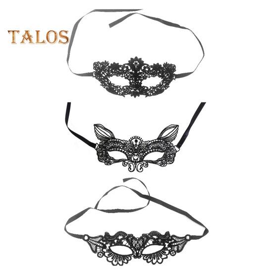 3-teilige Augenmaske aus Spitze, hohle Blume, Königin, Spinnen-Stil, Party, Date, Valentinstag, Tanz, angenehme Haut, freiliegende, geheimnisvolle Partymaske