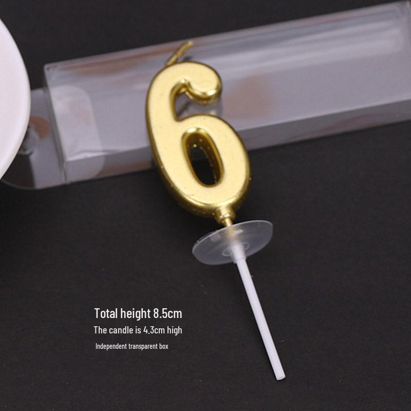 50 Gold and Silver Number Candle Cake Toppers - Individually Boxed Party Decorations