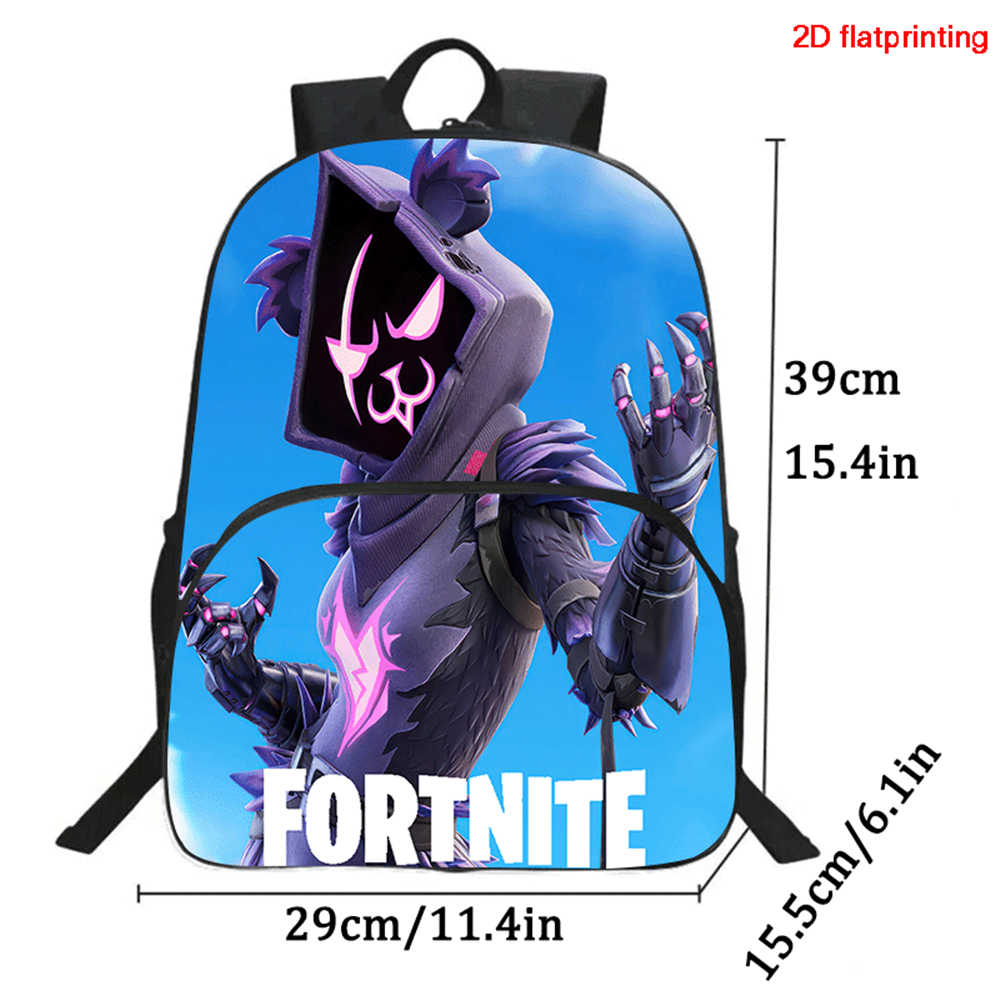 Fortnite Large Capacity Backpack Pencil Case Set - Cartoon Gaming School Supplies for Kids 5-8 Years, Unisex Gift