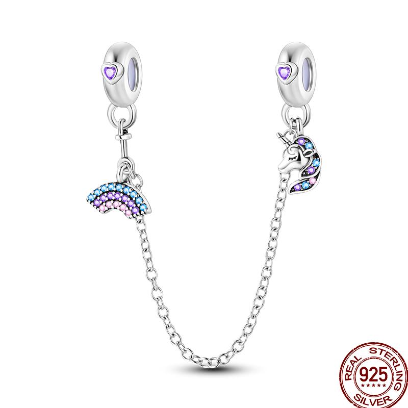 Copper Shiny Zircon Chain Series Beaded Beads Suitable For Pan Original Bracelet Diy Jewelry Gift