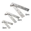 2x Stainless Steel High Strength Easy to Install Hidden Kitchen Cabinet Hinges for Bedroom Kitchen Home Use Living Room Bathroom