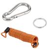 M8*80mm Safety Buckle Trailer Spring Breakaway Safety Rope RV Trailer Connector