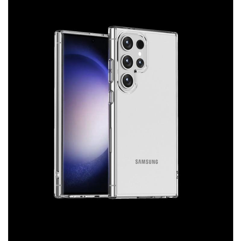 Suitable for Samsung S25ultra Mobile Phone Case Ice Transparent Aurora S24plus Protective Case Airbag Anti Fall S24 Case