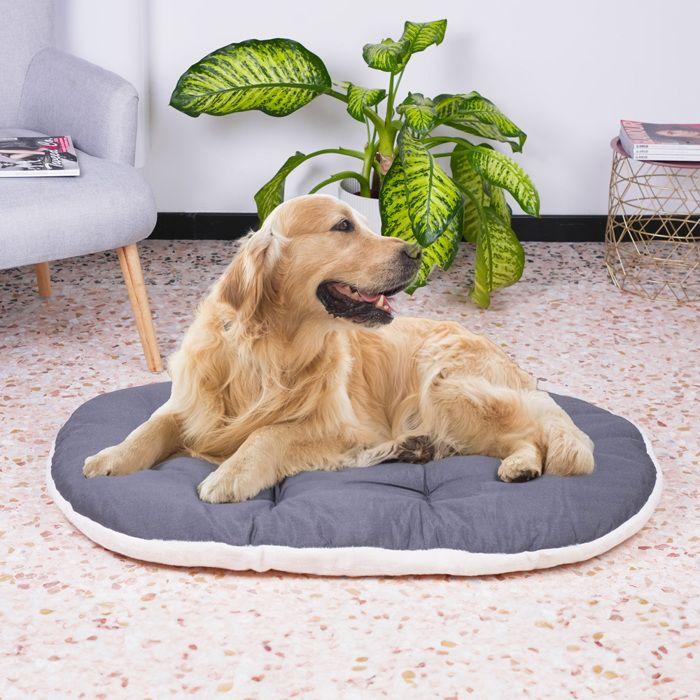 Lit pour chien - ferplast - relax 100/12 f - coton/fourrure - 100 x 63 cm - marron