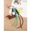Vintage PU Dackel Anhänger Kleines Buch Liebe Tennis Geflochtenes Seil Tasche Anhänger Schlüsselanhänger
