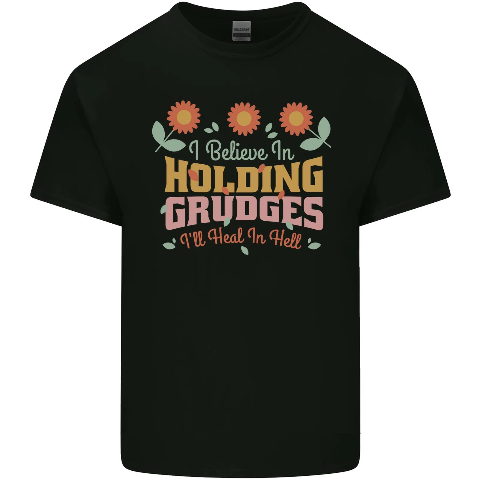 I Believe in Holding Grudges Funny Quote Kids T-Shirt Childrens S