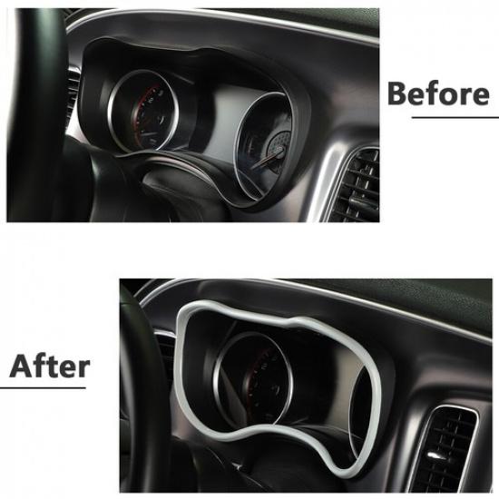 Armaturenbrett Panel Dekor Abdeckung Zierleiste Rahmen Für Dodge Charger Zubehör 15-20 Weiß