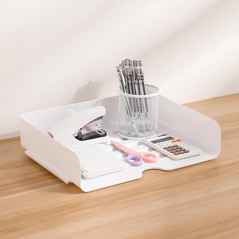 Прозрачная акриловая настольная полка для файлов и книг Single Layer Stackable 1098₽