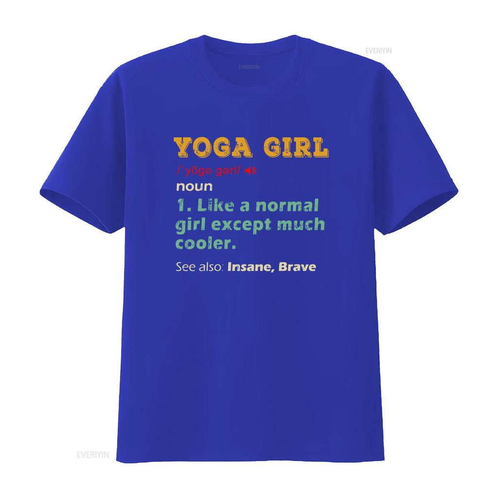 Yoga Girl T Shirt Instructor Lover Womens Meditation For Women Cute Girls Definition Print Cool  vintage Washed