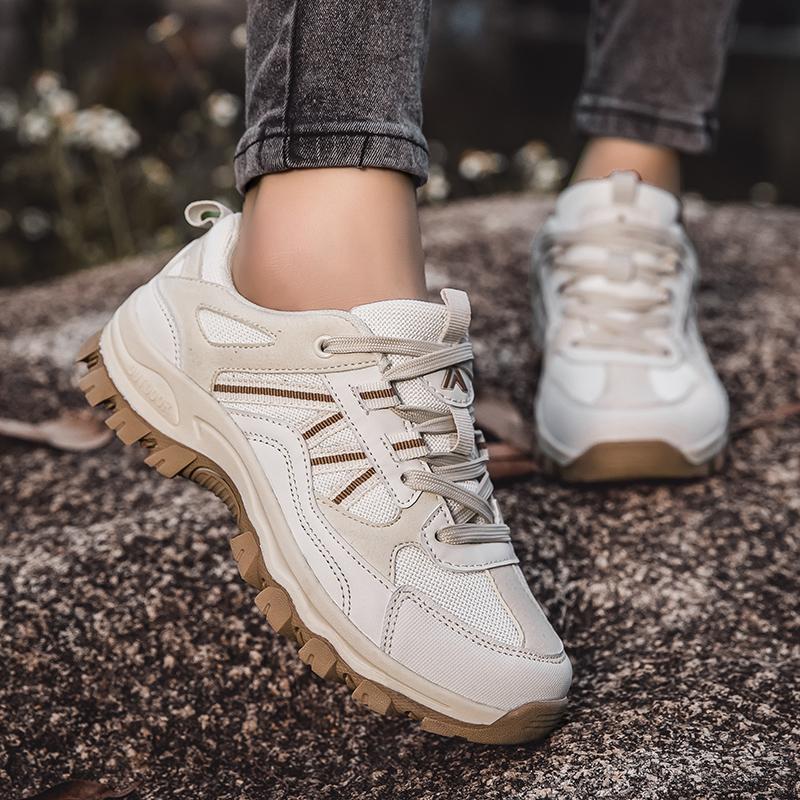 Women Sneakers Casual Lace Up Platform Shoes Men Trainers Sports Shoes Couples Comfortable Anti Slip