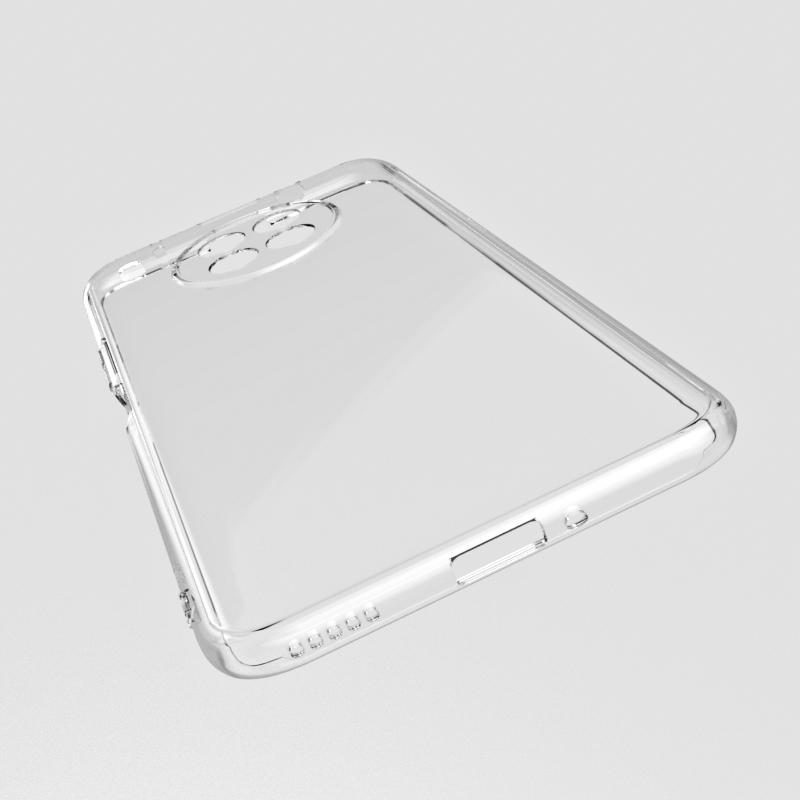 Durchsichtige Hülle für Honor 50 Lite Hülle auf Huawei Honor 50 Lite Bumper stoßfest transparentes Silikon Handy-Funda schwarze matte Hülle