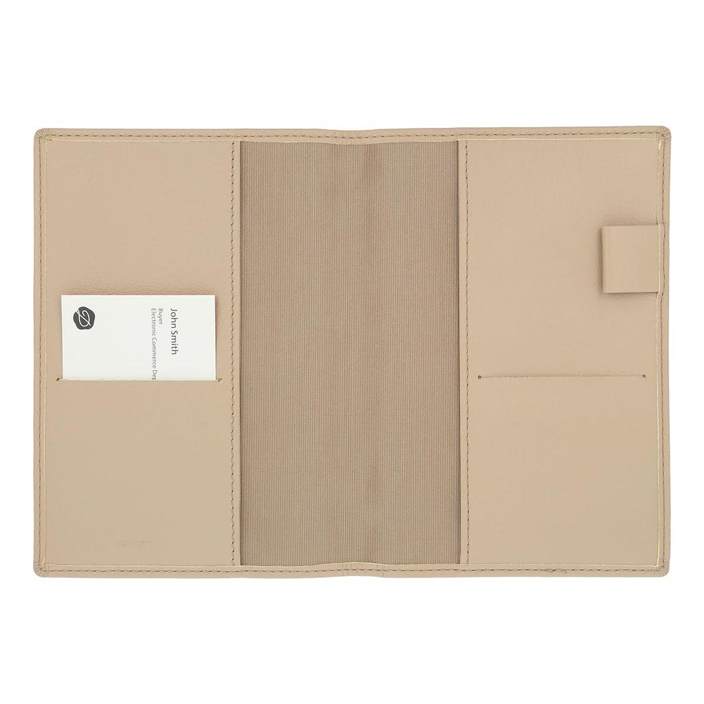 Delfonics Leather Diary Cover, A6 (Grey Beige)