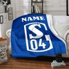 Custom Name Real Madrid Crest blanket for Couch & Bed, Plush Cozy Fuzzy Blanket Super Soft & Warm Blankets for Fall and Winter. 0908264