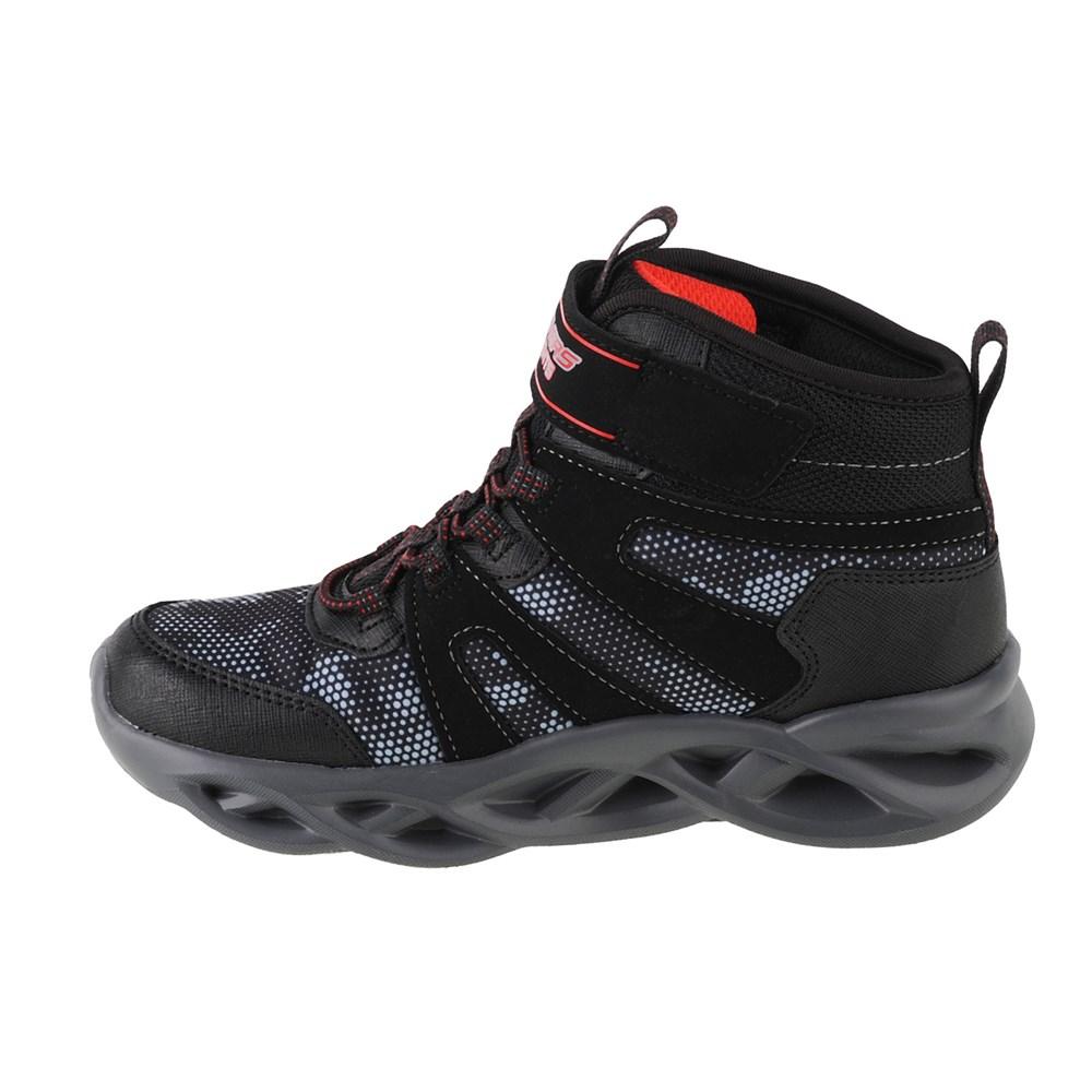 Boots Skechers Black Red Twisted Brights Zerrix