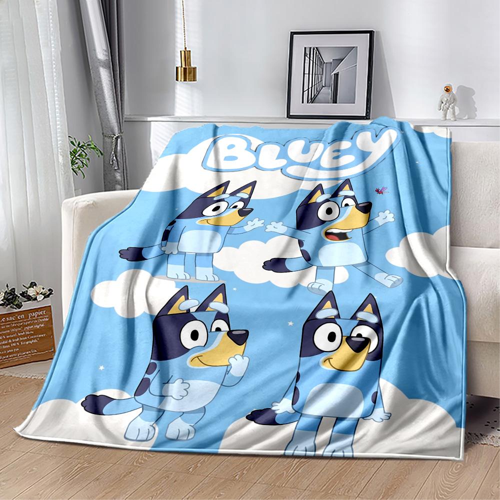 Bluey's Adventure Forest Blanket Comfortable Suitable for Bedding Sofa Livingroom for All Occasions Playful Design