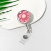 Christmas Bow Badge Reel Cute Nurse Badge Holder With Alligator Clip Worker Id Card Retractable Badge Holder Name Tag Key Chain