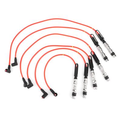6 Stück Zündkabel Zündkerzenkabel Schnur 1J0998031 Passend für Corrado VR6 2.8 2.9 mit Zugstange