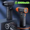 Mini Electric Turbo Jet Fan with 1-100 Wind Speed Adjustable Rechargeable Air Duster for Cleaning Car/Keyboard/PC/Home Cleaning