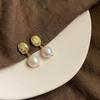 Retro Fashion Oil Drop Earrings for Women, Vintage Niche Elegant Style, High-End Personalized Hypoallergenic Ear Jewelry
