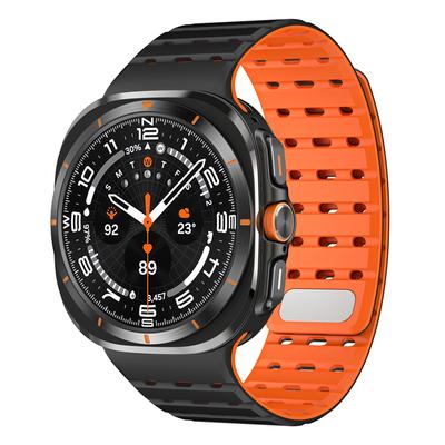 Silicone Magnetic Strap for Samsung Galaxy Watch Ultra 2024/2025 47mm Loop Band Bracelet for Samsung Galaxy Watch Ultra 47MM No Gaps Quick Wristband