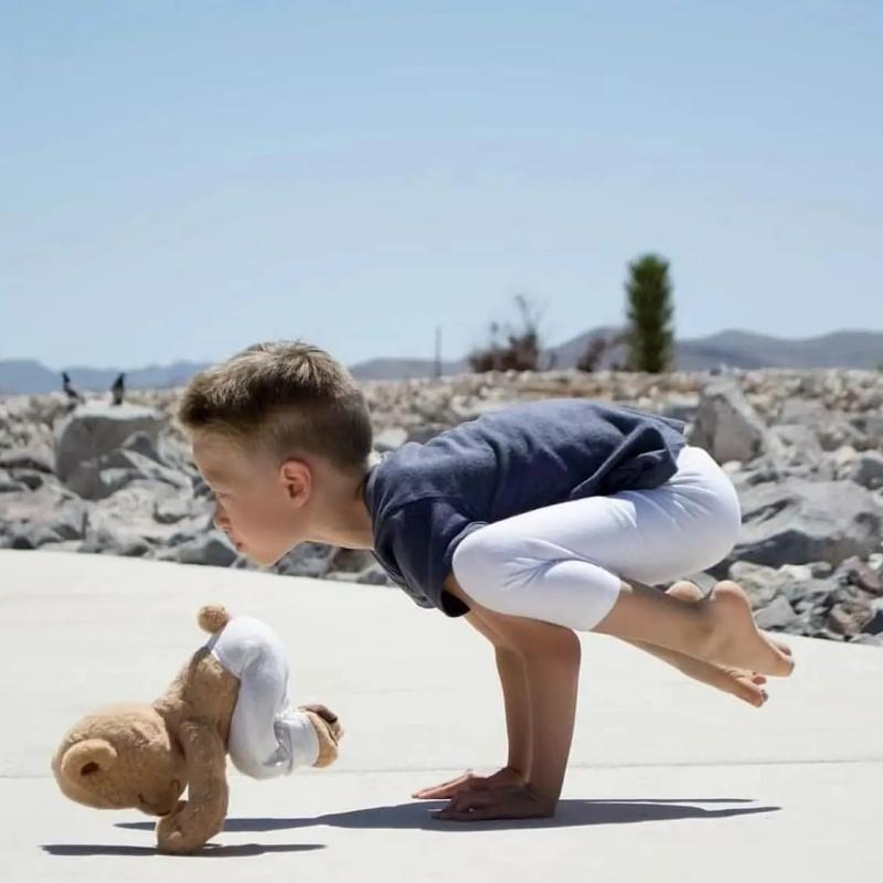 1-3PCS Cute Yoga Bear Doll Variety Shape Doll Plush Toys for Kids Brown Adjustable Pose Bear Companion Sleeping Doll for Kids