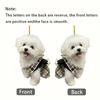 1pc 2D Acrylic Cute Puppy Dog Car Key Pendant Holiday Decoration Christmas Tree Ornament Home Decor