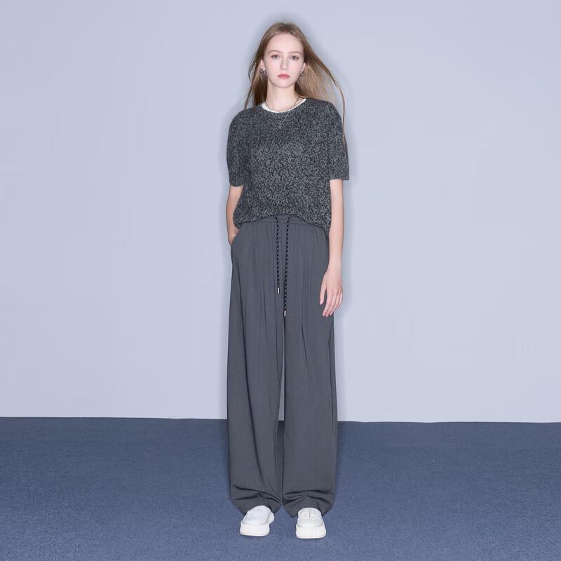 Sancai Women's 2025 Autumn Loose Wide-Leg Casual Pants