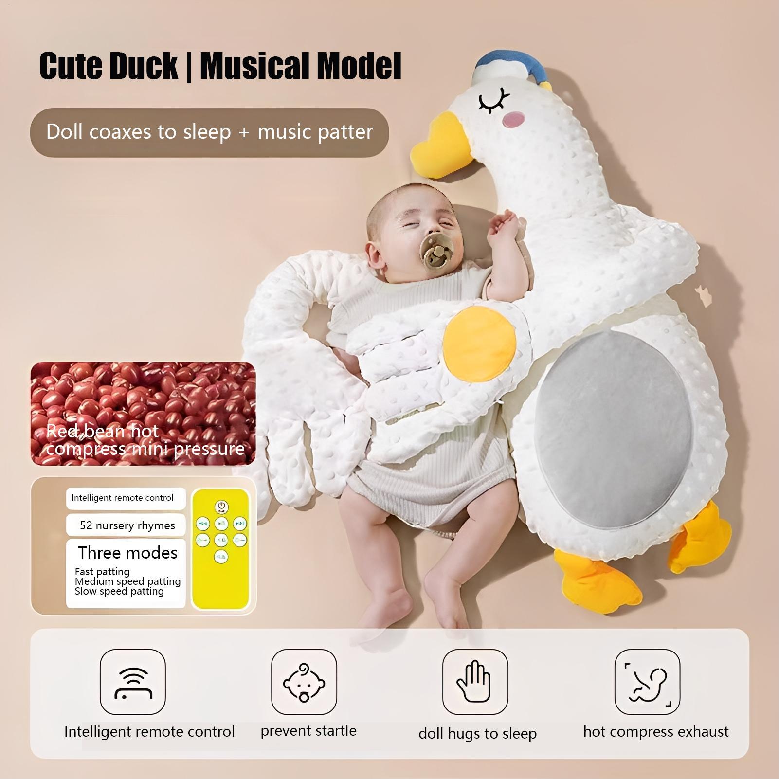 

3 Modes Baby Patting Pillow for Sleep Soothers Musical Cozy Animal Cushion Interactive Soothing Patting Sleeping Toy for Toddler China Mainland