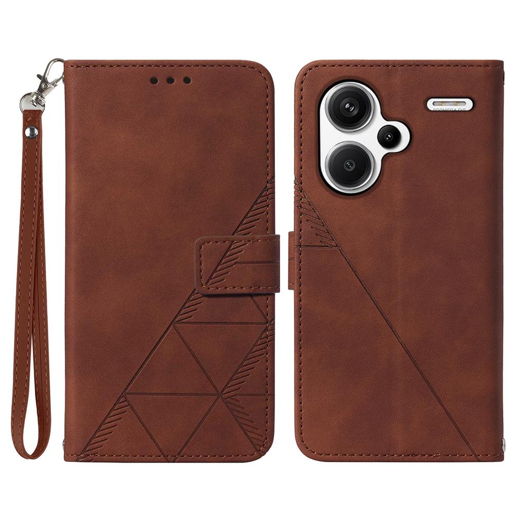For Xiaomi Redmi Note 13 Pro+ 5G Leather Case with Hand Strap Wallet Stand Phone Cover
