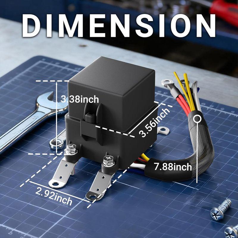 3 Way 12V Waterproof Relay Box Pre-Wired Fuse and Relay Box 3x4 Pin 40A Relay and 3 ATC/ATO Blade Fuse for Automotive Cars Truck