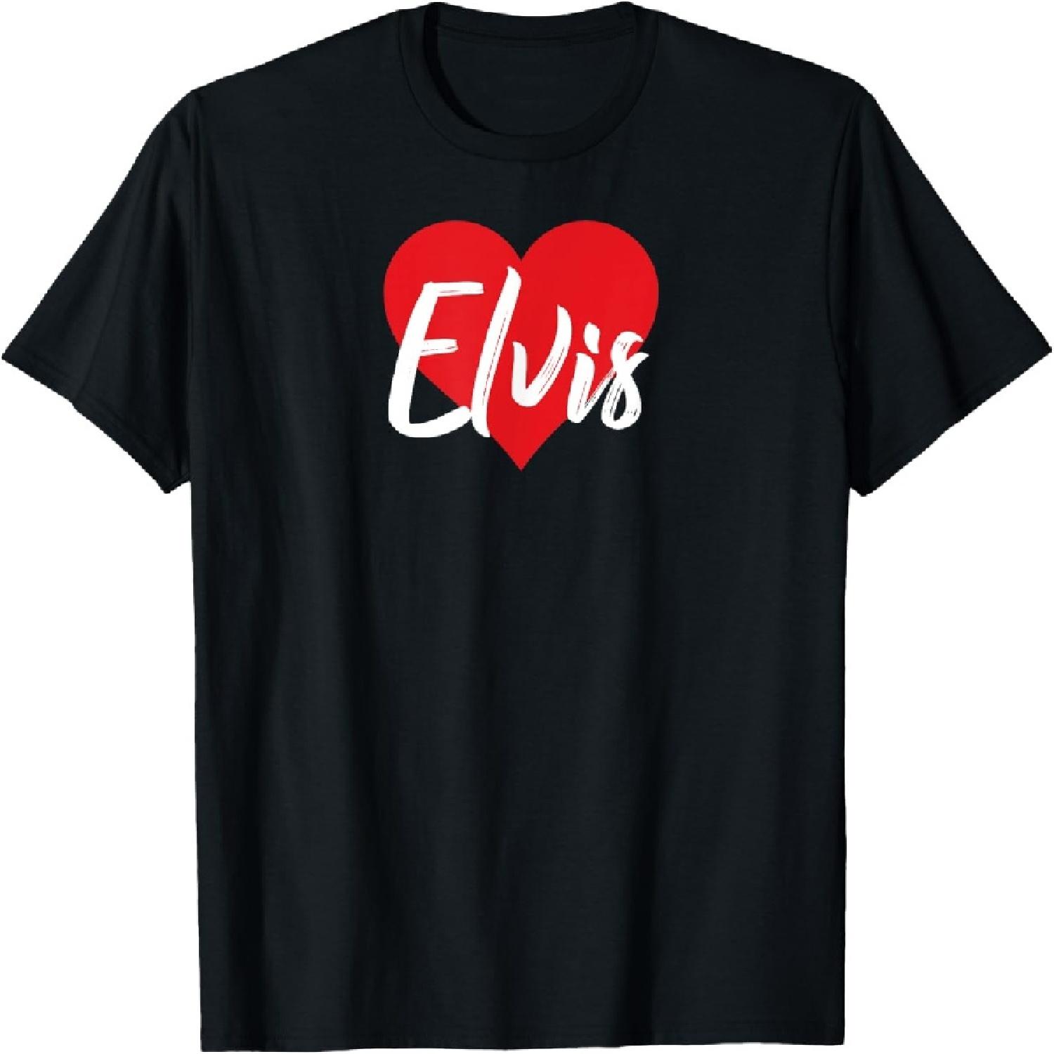 

I Love Elvis First Name Tshirt I Heart Named T-Shirt XXXXXL чёрный