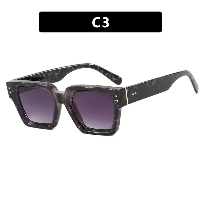 Occhiali da sole da donna, montatura quadrata grande, personalità alla moda, protezione solare, fotografia di strada, occhiali da uomo per la guida.