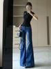 Jeans Acampanados Elásticos de Tiro Bajo de Moda 2025: Pantalones Largos Adelgazantes para un Look Versátil de Primavera