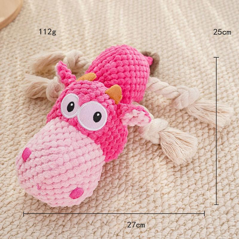 Zabawki dla psów odporne na gryzienie w kształcie zwierząt, piszczące zabawki dla psów małych i średnich, do czyszczenia zębów, do zabawy, zabawka interaktywna, artykuły dla zwierząt