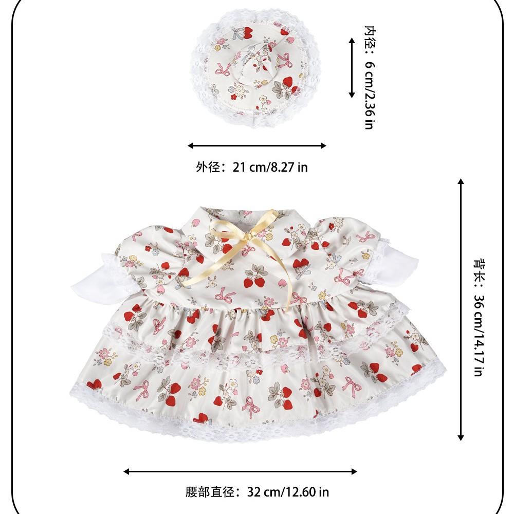 Spring and summer new porch goose clothes 11 inch pastoral St. Patrick's Day goose hat maid clothing