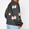 Women's Polka Dot Crewneck Sweatshirt, Lightweight Trendy Casual Pullover for Everyday Wear