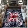 AC Milan Printed Flannel Area Rug Non Slip Soft Polyester Floor Carpet Indoor Decor Mat for Bedroom Living Room Sofa Game Room Home Decoration
