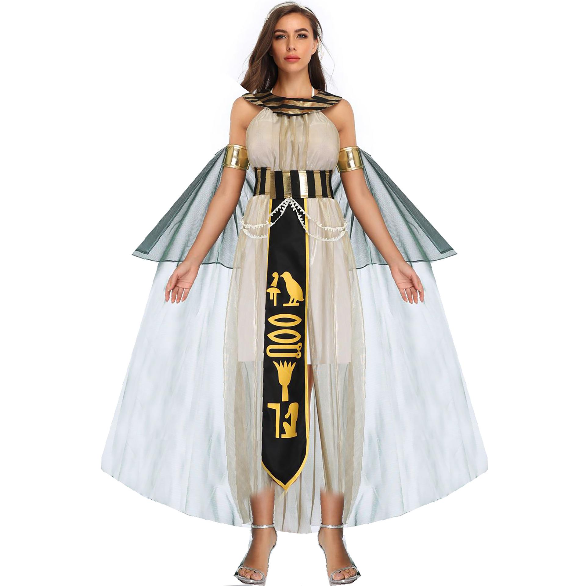 

M-XL Хэллоуин костюм греческой музы, взрослый древнеегипетский фараон царица Клеопатра арабский костюм M