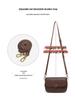 2025 New Women's Versatile Genuine Leather Crossbody Bag - Fashionable Vegetable-Tanned Cowhide Underarm Bag for Moms
