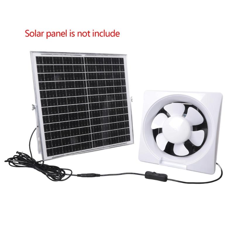 7.5/9/11/13inch Exhaust Fan 12V Wall Mounted Exhaust Fan Low Noise Extractor for Kitchen Bathroom Garage Grow Room