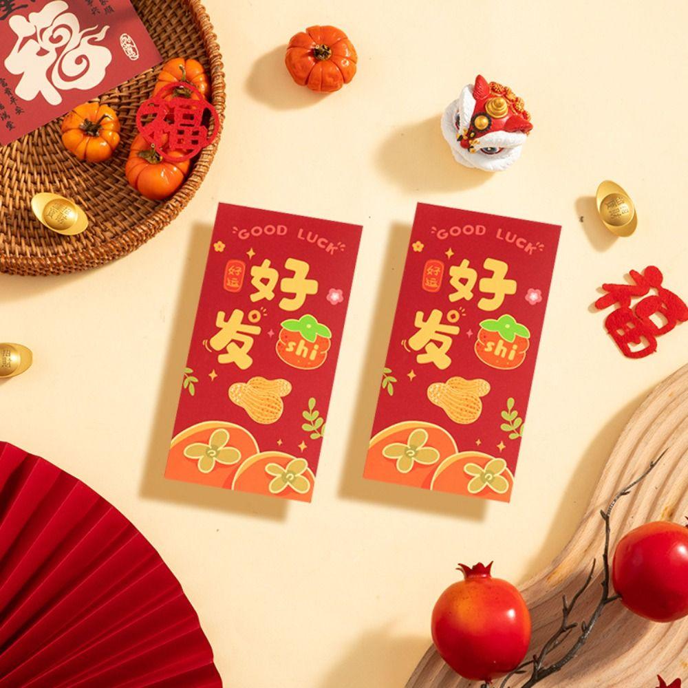30PCS Vintage New Year Red Envelope Red Pocket Money Pocket Luck Money Envelopes  Chinese New Year