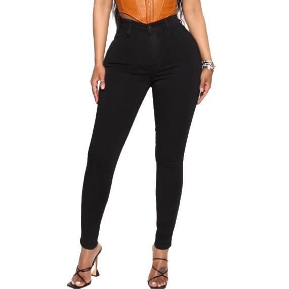 Damen Slimming High-Waist Stretch Bleistiftjeans