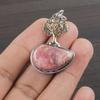 Natural Rhodochrosite Gemstone 925 Sterling Silver Jewelry Designer Pendant 1.5" AJP-2206