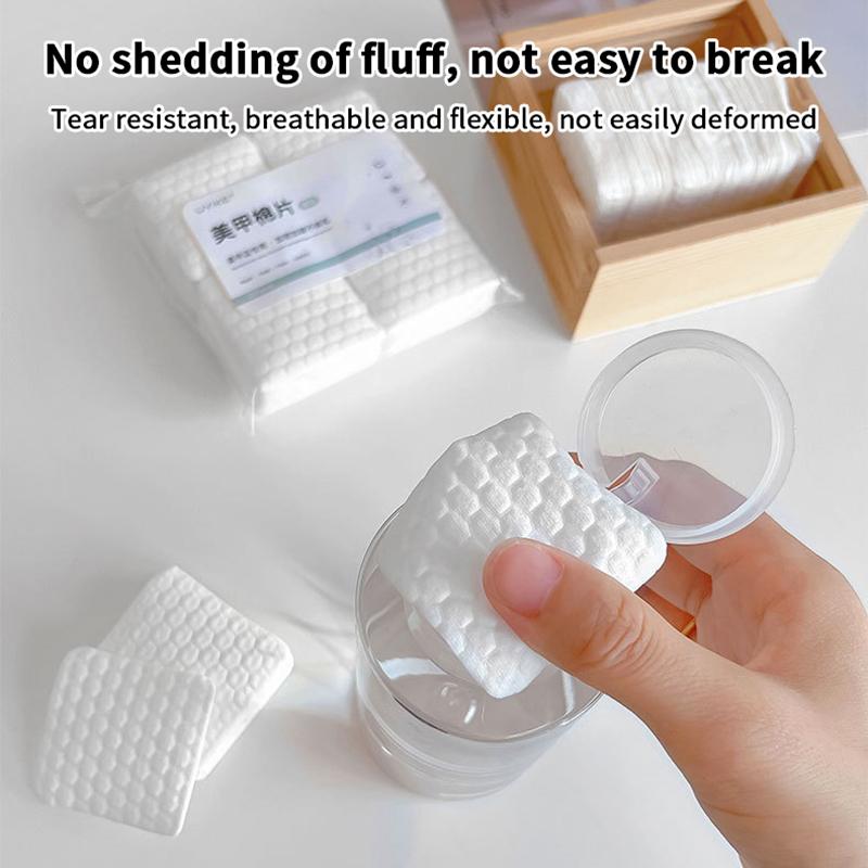 200 szt. Waciki bawełniane do paznokci do usuwania lakieru żelowego, czyste serwetki do manicure, bezpyłowe chusteczki, waciki bawełniane do czyszczenia, papierowe waciki, narzędzie do lakieru